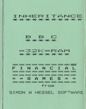 Inheritance (1982)(Hessel, Simon W.)[a][INHERIT] box cover front